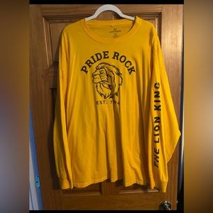 Disneys Lion King 1994 Long Sleeve Yellow Shirt 2XLT- Never Worn
